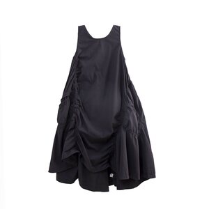 
Procrastination / Fashionable girl's hollow back sleeveless dress Short front and long irregular suspender skirt