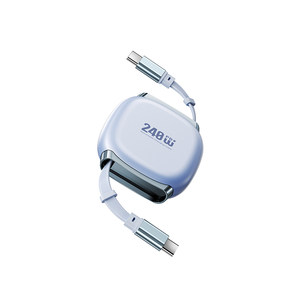 
New 240W super fast charging data cable retractable type-c double head suitable for Apple Huawei vivo Xiaomi oppo Android mobile phone charging cable car multi-function tablet notebook universal