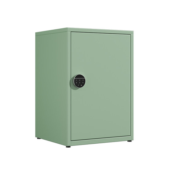 
Small office iron file cabinet household password lock storage cabinet table single door with fingerprint lock storage cabinet