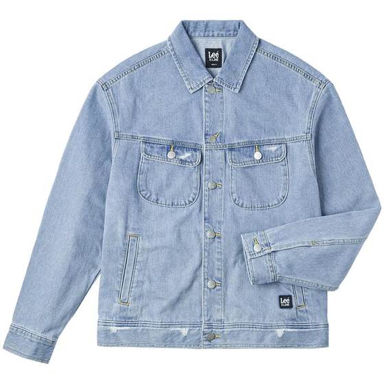 
Lee Comfort Edition Men's Classic Knight Denim Jacket Long Sleeve Lapel Jacket Casual Trend LMT0090125PN