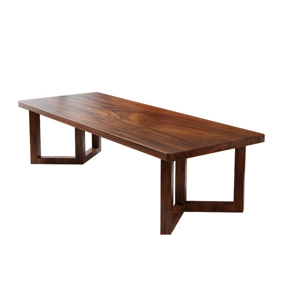 
South American walnut desk solid wood long table living room household large board table study desk tea dining table integrated table