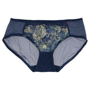 Eve show high -end embroidered pure cotton crotch mid -waist breathable underwear lace sexy ultra -thin mesh gauze triangle girl