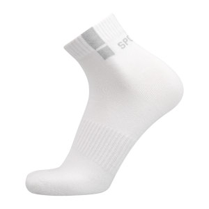
Hengyuanxiang socks men's summer pure cotton sweat-absorbent and deodorant sports cotton socks spring and summer white mid-calf socks men's socks