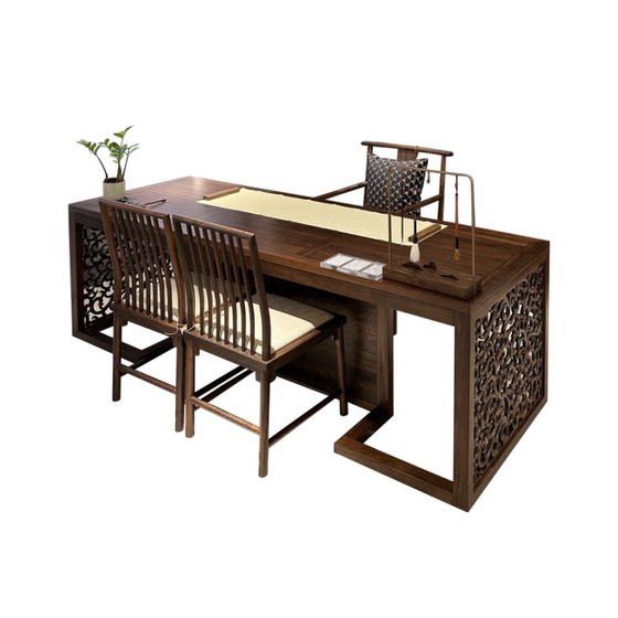 
New Chinese style ebony Songtan style desk solid wood furniture Airi Guyi sumam wood desk study desk