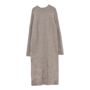 Thickened warm maternity dress knitted dress autumn and winter long fashion loose large size base sweater skirt