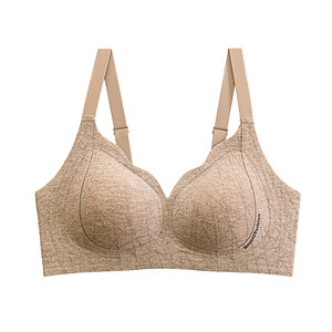 
Autumn and winter textured warm brushed underwear women's seamless small breast push-up bra without steel ring anti-sagging