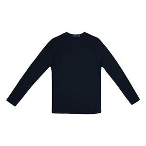 
Korean version of slim round neck long-sleeved T-shirt for men's autumn and winter solid color plus velvet thickened casual versatile tight base shirt top