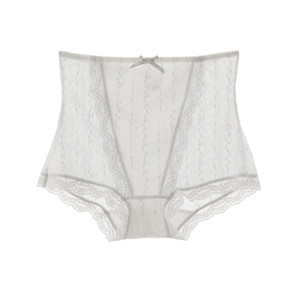 
High waist tummy control panties for women, lace jacquard, sexy butt-covering, sweet lace, large size stretchy women's boxers