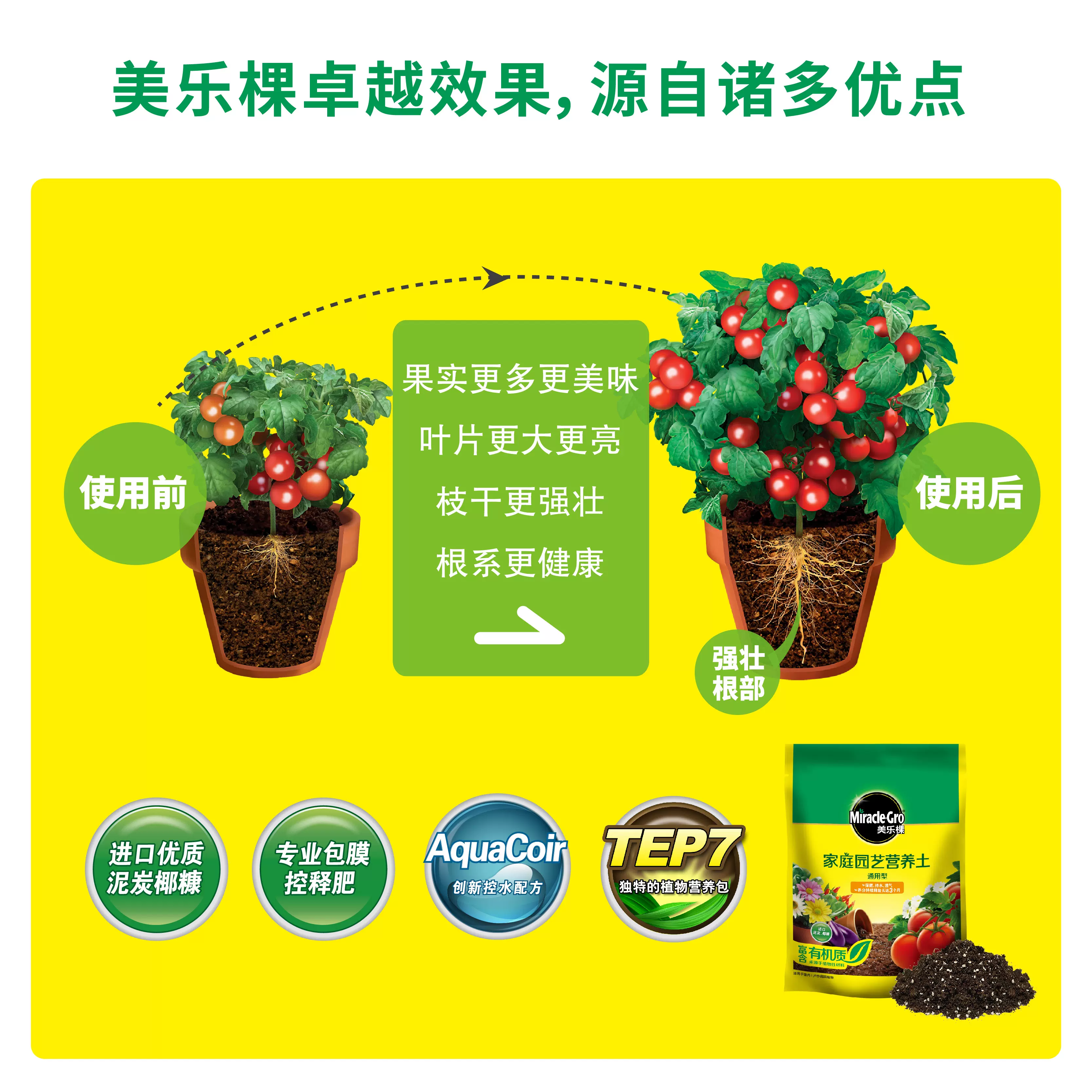 美乐棵通用营养土蔬果绿植玫瑰盆栽玫瑰月季多肉植物花泥专用花土