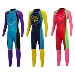 
Children's swimsuits, thickened cold-proof diving suits, medium-sized children's long-sleeved trousers, one-piece boys and girls warm swimsuits