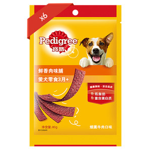 
Baolu dog snack training snacks fresh and fragrant meat-flavored meat jerky jerky reward snack combination 80g