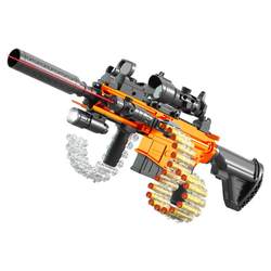 Children's toy gun boy's repeating soft bullet gun Gatling machine pistol advanced black technology boy's birthday gift