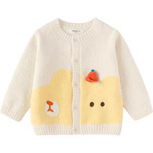 
Balabala baby knitted sweater coat baby cardigan sweater autumn and winter new children's clothing boys and girls fashionable