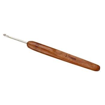 Wool bamboo handle crochet hook DIY hand knitting tool sweater needle round head carbonized bamboo handle crochet hook single