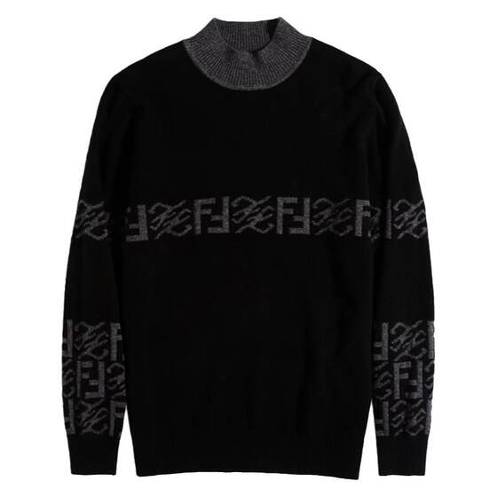 Winter youth cashmere sweater men pure cashmere half turtleneck sweater middle collar inlay pullover sweater men base shirt
