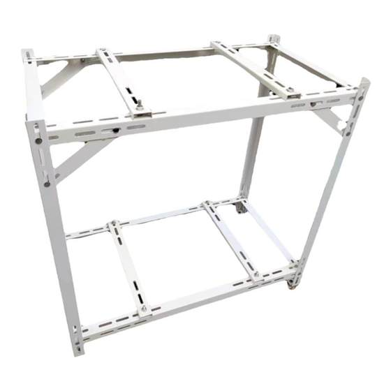 
Household central air conditioner external unit bracket stainless steel space floor-standing multi-layer shock-proof custom adjustable bracket