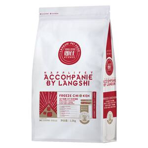 
Langshi fresh meat cat food freeze-dried double combination kitten adult cat British short blue cat puppet all-stage universal 3*0.5kg packed staple food