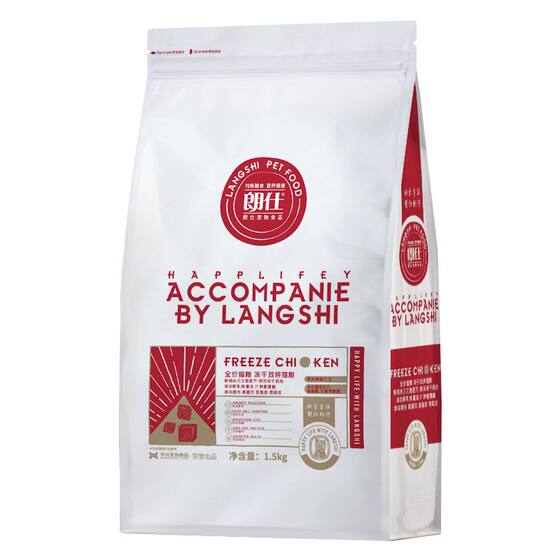 
Langshi fresh meat cat food freeze-dried double combination kitten adult cat British short blue cat puppet all-stage universal 3*0.5kg packed staple food