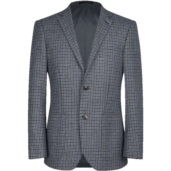 
[Retro plaid] Langdeng high-end wool suit jacket men's design suit British style casual singles