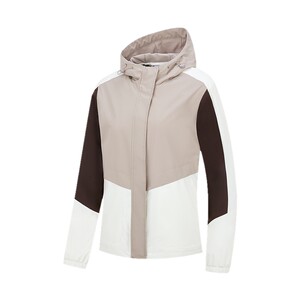 
Jordan tricot velvet windbreaker mall same style 2026 spring new women's loose plus velvet anti-static water repellent woven