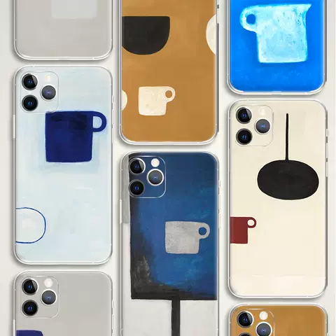 William Scott F268 Abstract Art Minimalist Cup Design Phone Case for iPhone 17, 16, 15, 14 and 13