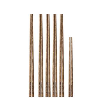 Cooking Great Emperor Wooden Chopsticks Household 2025 New High -end Antibacterial Milde Anti -Smoothy Wood Quick Cross -chopstick Frying High temperature