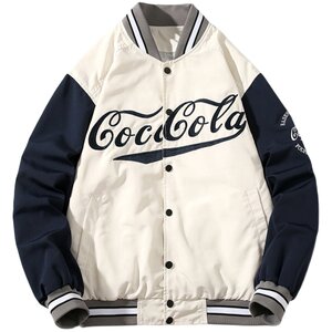 
Autumn and winter thickened and handsome color-blocked embroidered baseball uniforms for men and women, casual American trendy brand cotton jackets for couples
