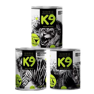 
K9 dog snacks canned dogs 375g large meat jar nutrition wet food bibimbap rice and grow meat non-staple food dog food