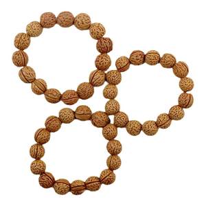 Small walnut pit bracelet wild peach pit beads cultural round men and women bracelet beads with beads with small walnut skewers