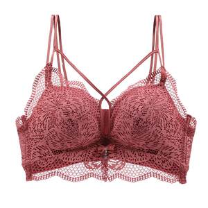 No steel ring bra set, no empty cup, gathering small breasts for girls. Thickened and extra thick 8cm upper support beautiful back bra bra