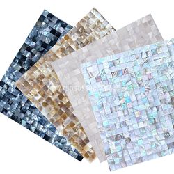 1.5cm shell mosaic tile self-adhesive wall sticker