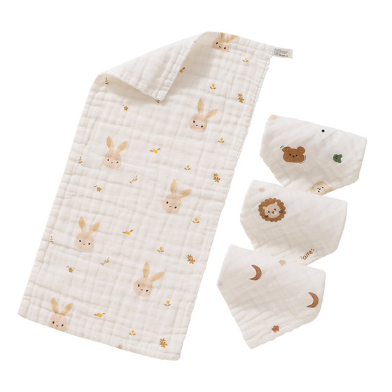 Infant mouth towel newborn cotton cotton super soft square scarf special facial washing towel children's products gauze towel