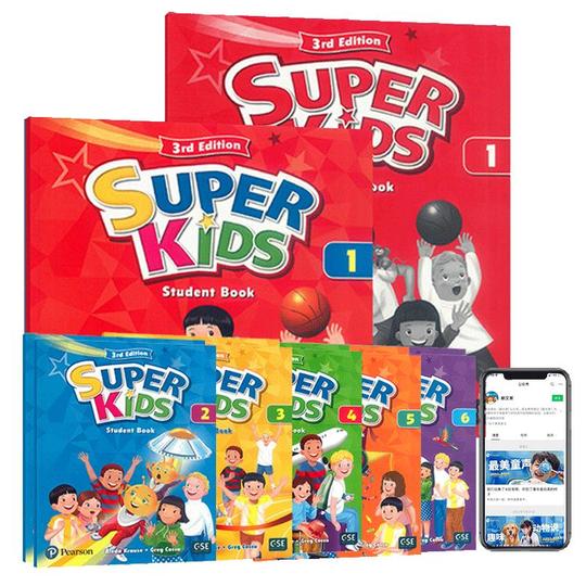 グランド牧場 セレクトセール Superkids English Textbook - Levels 1-6 - Pearson - Aleda Krause 語学・辞書・学習参考書