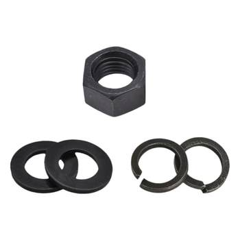 Nut flat washer high strength black hexagonal spring