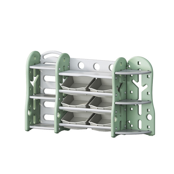 
Children's toy storage rack Baby storage toy rack classification and sorting box Kindergarten bookshelf Picture book shelf storage cabinet