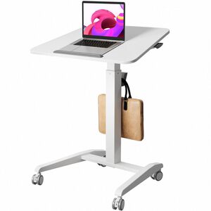 
Foldable mobile lifting desk desk computer desk bedside desk office student home hydraulic standing workbench
