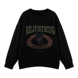 
BJHG reckless pullover men's 2025 new autumn and winter Doberman loose thickened sweater for women