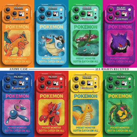 Pokémon Play! Series – Gengar, Charizard, Rayquaza, Blastoise, Venusaur, Dragonite Designs 13 iPhone Case