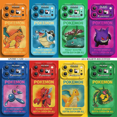 Pokémon Play! Series Case – Gengar, Charizard, Rayquaza, Blastoise, Venusaur, Dragonite Designs 13 Phone Cases for iPhone 13 – 17