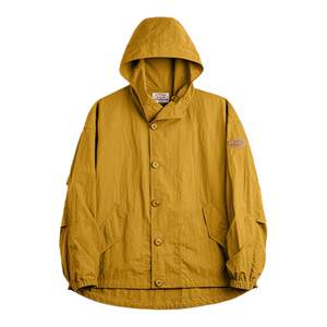 
Madden workwear American retro pleated thin hooded jacket texture outdoor loose nylon jacket men's spring