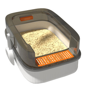 Cat sand basin super large toilet cat sand basin semi -closed anti -splash pot splash pot small cats all open sand pot special