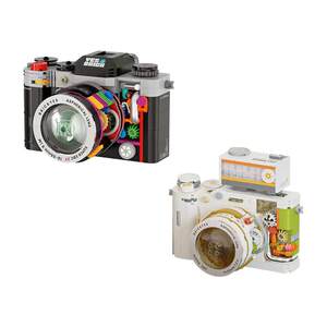 
Retro vintage photo film SLR camera building blocks educational assembly toys ornaments trendy toy birthday gift girlfriend