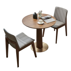 [Walnut Solid Wood Dining Table and Chair] Five-year Warranty