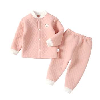 Newborn quilted cotton outer wear autumn and winter thermal underwear