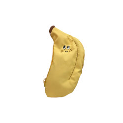 Small banana coin purse, super mini small hanging bag, portable canvas bag, cute cartoon coin storage bag, headphone bag