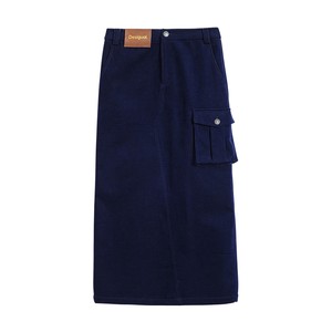 
Desigual [blogger's same style] 25 autumn and winter new corduroy workwear three-dimensional patch pocket long skirt
