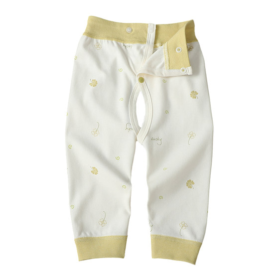 
Small clear cotton newborn baby leggings for men and women, loose waist size adjustable crotch pants for men and women.