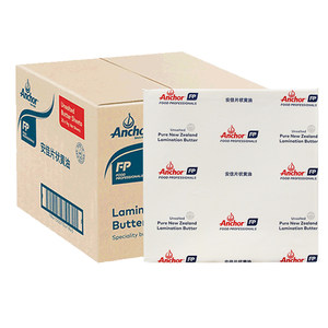 
Anjia flaky butter slices 1kg New Zealand imported croissant thousand-layer puff pastry animal butter slices baking oil