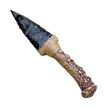 
Natural crystal obsidian knife rough stone ore