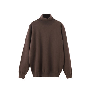 
Zone 4 Autumn and winter warm turtleneck knitted sweater men's slim solid color inner wool blend bottoming shirt